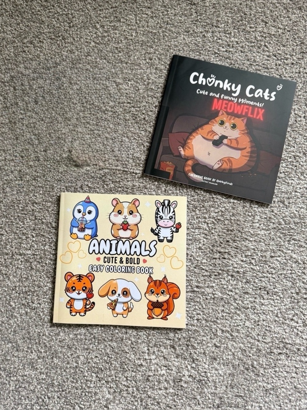 Adult or Kids Animals Cute & Bold Easy Coloring Book